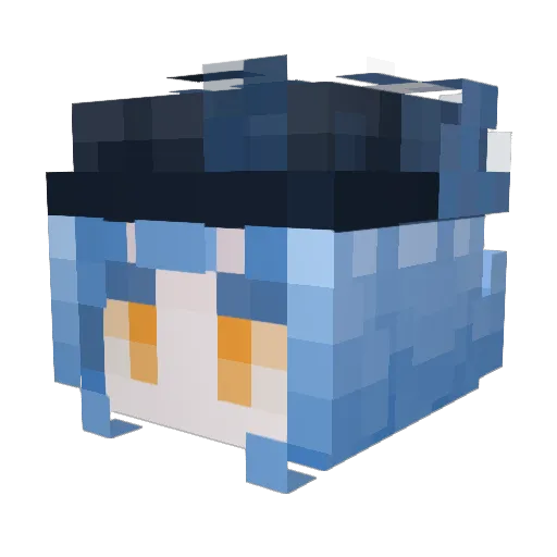 wanasuka Minecraft avatar head, 3D render