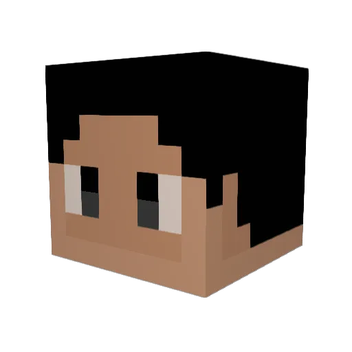 wanderer_l Minecraft avatar head, 3D render
