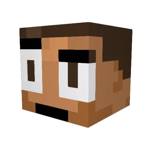 wanderforaspell Minecraft avatar head, 3D render