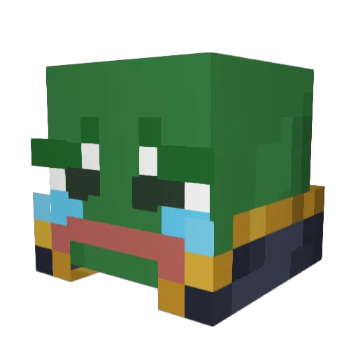 wang2580 Minecraft avatar head, 3D render