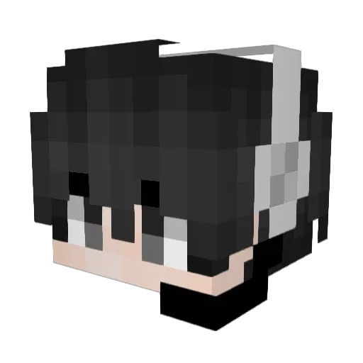 wang33001 Minecraft avatar head, 3D render