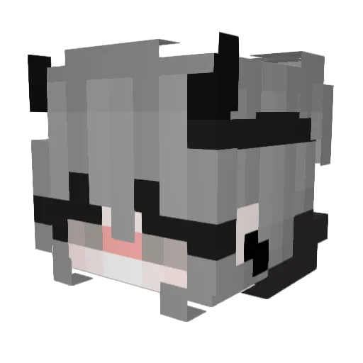 wangrere Minecraft avatar head, 3D render