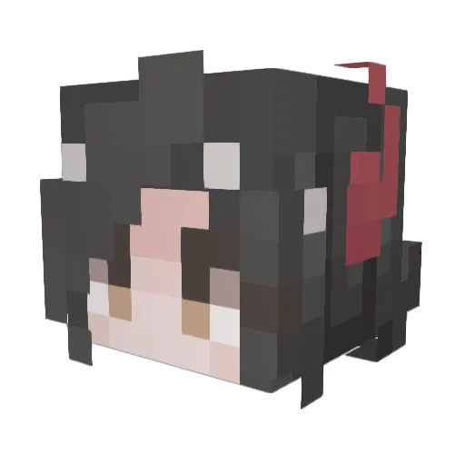 wangsang110 Minecraft avatar head, 3D render