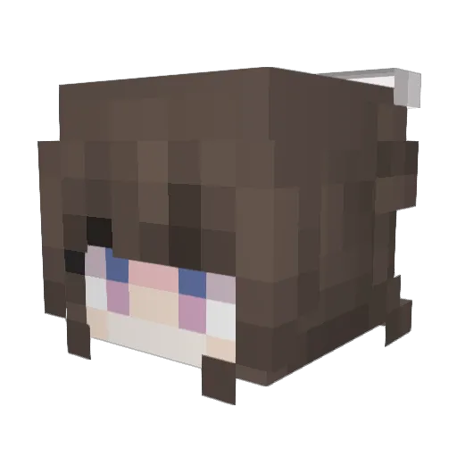 wangyuming6 Minecraft avatar head, 3D render