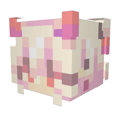 wanhuajing3 Minecraft avatar head, 3D render