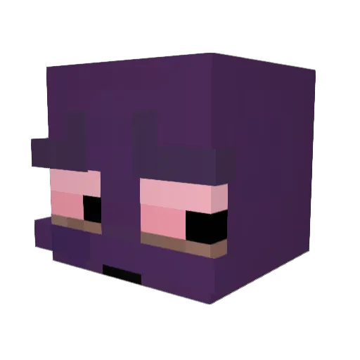 wannabedrip Minecraft avatar head, 3D render