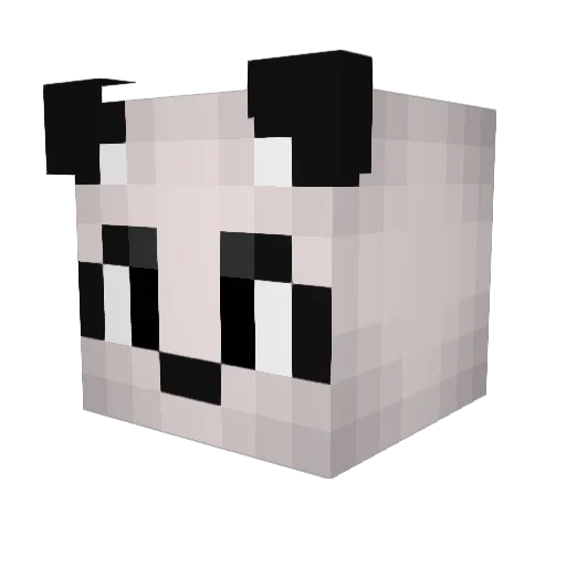 wanqz Minecraft avatar head, 3D render