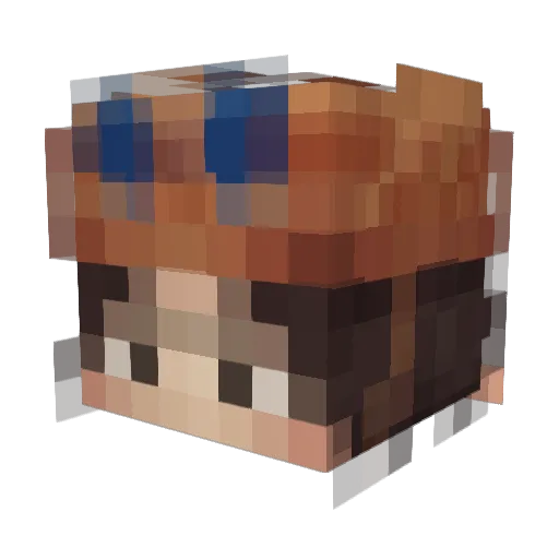 wansosadll Minecraft avatar head, 3D render