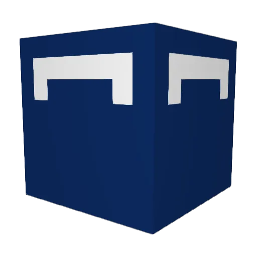 wanvic Minecraft avatar head, 3D render