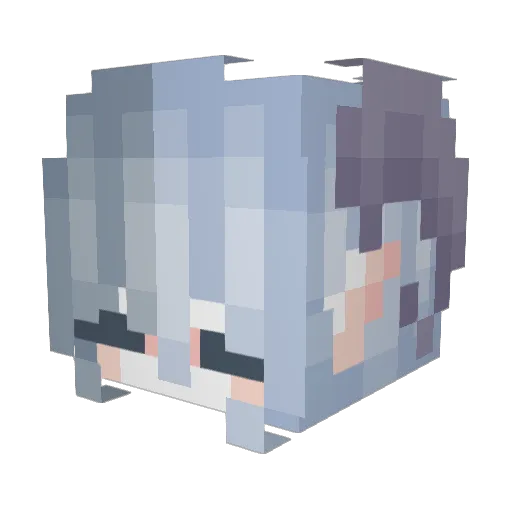 wanyu0623 Minecraft avatar head, 3D render