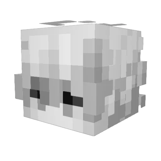 wapandarabe Minecraft avatar head, 3D render