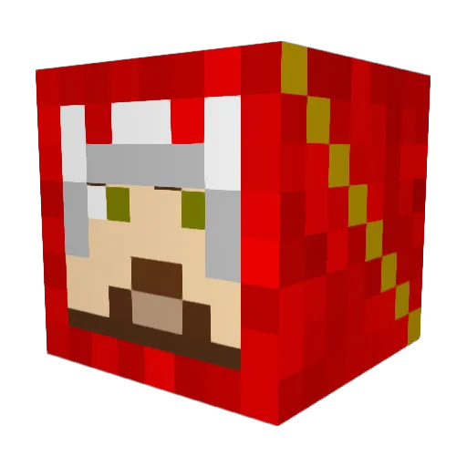 waps1207 Minecraft avatar head, 3D render