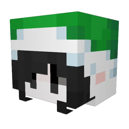 war3ek_ Minecraft avatar head, 3D render