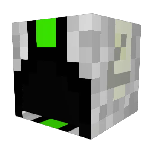 war_machine1 Minecraft avatar head, 3D render