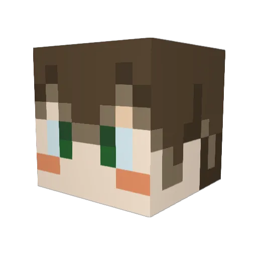 warabb1t Minecraft avatar head, 3D render