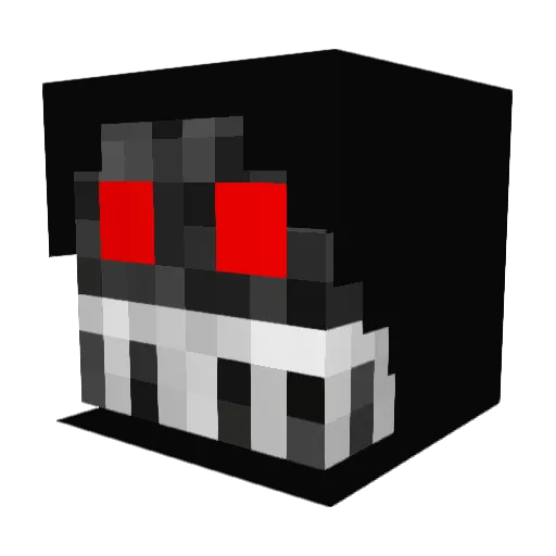 waraukuma Minecraft avatar head, 3D render