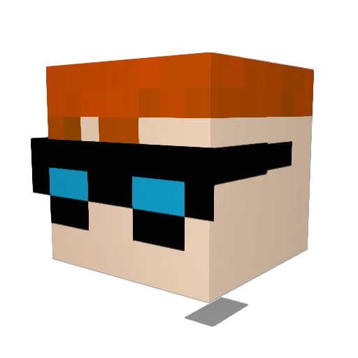 warbow99 Minecraft avatar head, 3D render