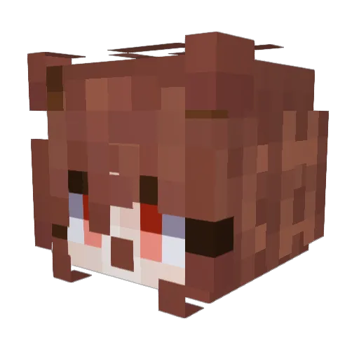 warc__ Minecraft avatar head, 3D render