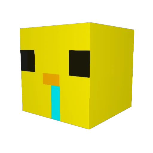 ward4n Minecraft avatar head, 3D render