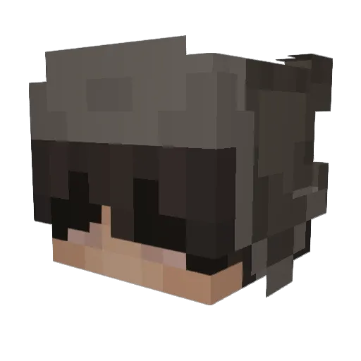 wardae Minecraft avatar head, 3D render