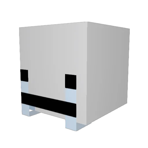 wardoom12 Minecraft avatar head, 3D render
