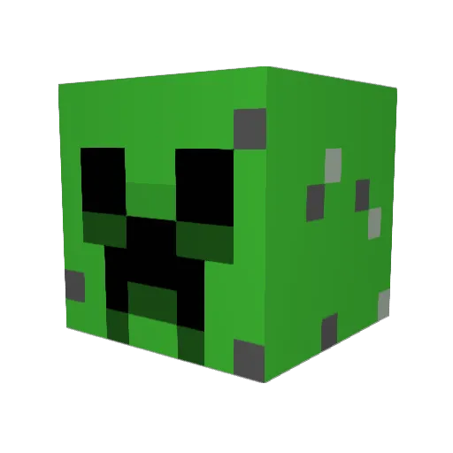 wardro Minecraft avatar head, 3D render