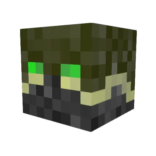 warhero199808 Minecraft avatar head, 3D render