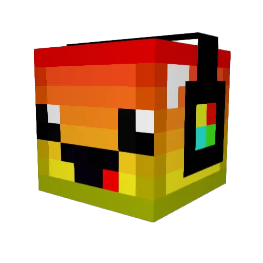 warhero787 Minecraft avatar head, 3D render