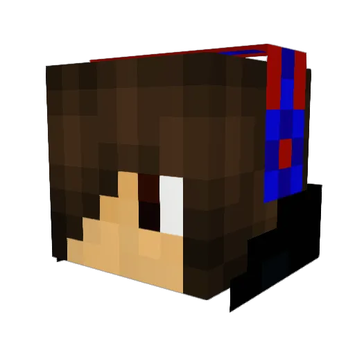 wario090 Minecraft avatar head, 3D render