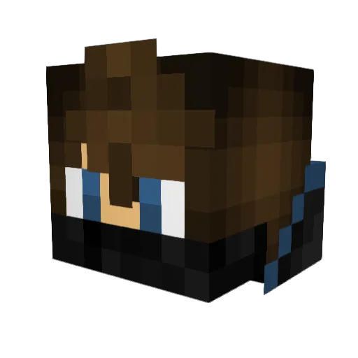 warisathand Minecraft avatar head, 3D render