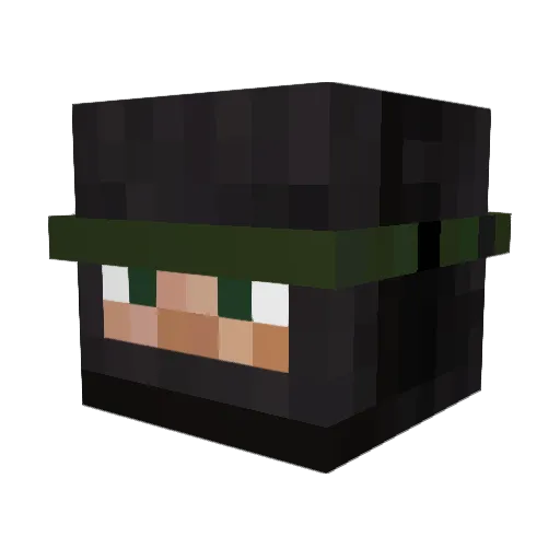 warleysa Minecraft avatar head, 3D render