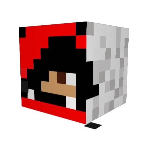 warlleymelo Minecraft avatar head, 3D render