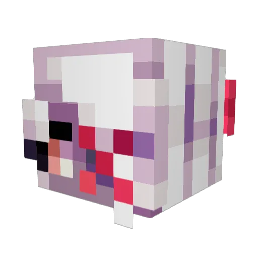 warlockobo Minecraft avatar head, 3D render