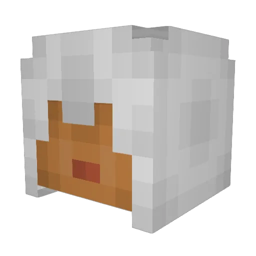warminion Minecraft avatar head, 3D render