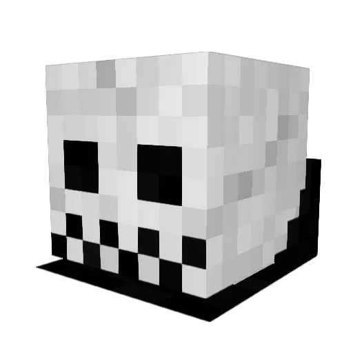 warmonger1104 Minecraft avatar head, 3D render