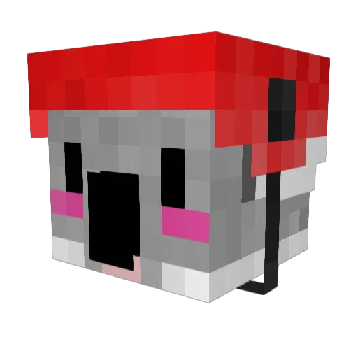 warntpiece Minecraft avatar head, 3D render