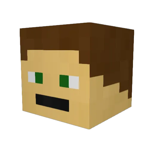 warpcore05 Minecraft avatar head, 3D render