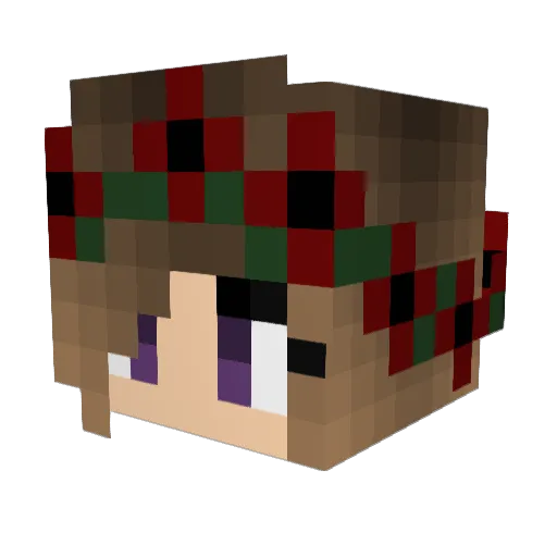 warprincess5890 Minecraft avatar head, 3D render