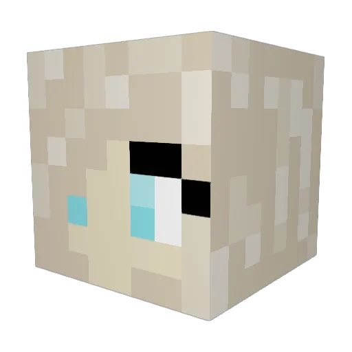 warrior778 Minecraft avatar head, 3D render