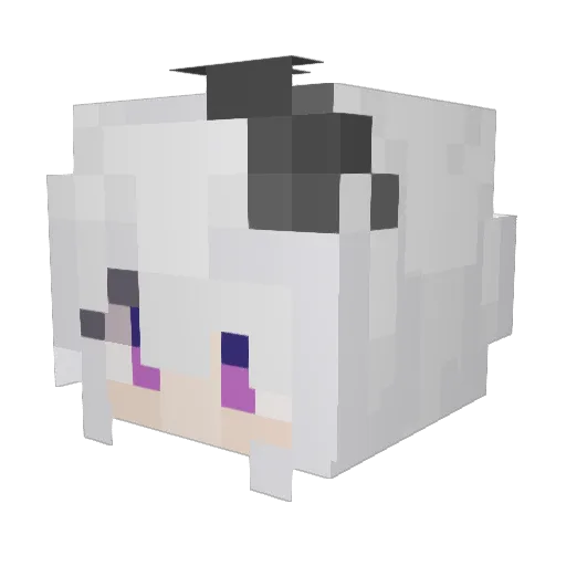 warrior_cats_12 Minecraft avatar head, 3D render