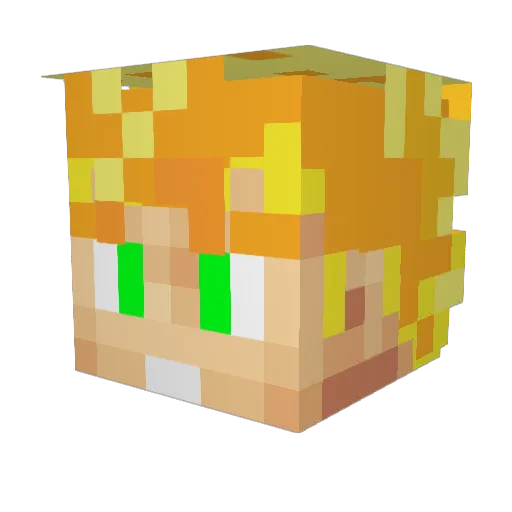 warrior_ops1 Minecraft avatar head, 3D render