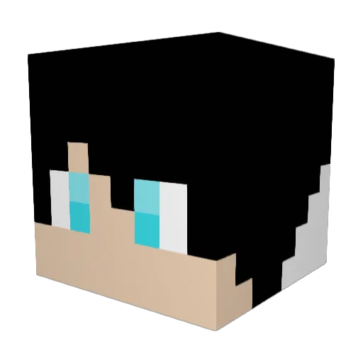 warriorbunny Minecraft avatar head, 3D render
