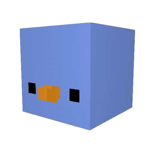 warriorify Minecraft avatar head, 3D render