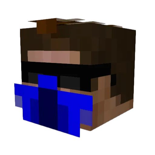 warriorzombie1 Minecraft avatar head, 3D render