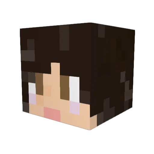 warrrru Minecraft avatar head, 3D render