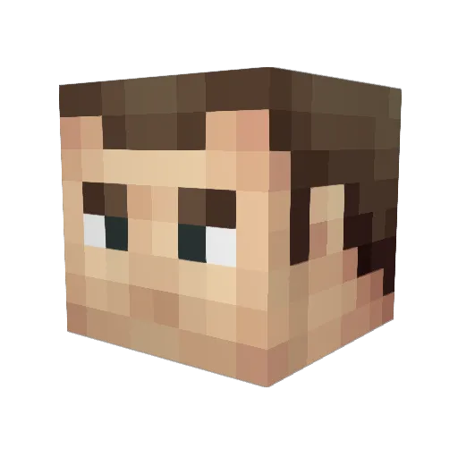 warsthe7 Minecraft avatar head, 3D render