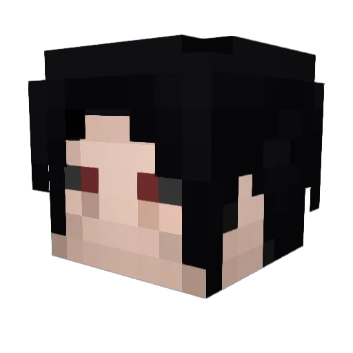 warsuke Minecraft avatar head, 3D render