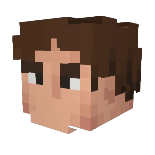 wart1 Minecraft avatar head, 3D render