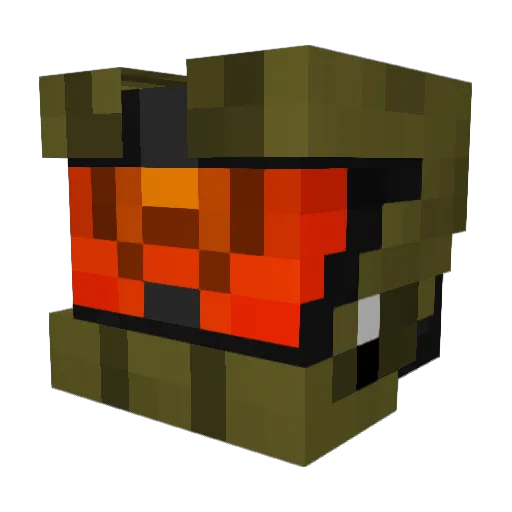 warumnich Minecraft avatar head, 3D render