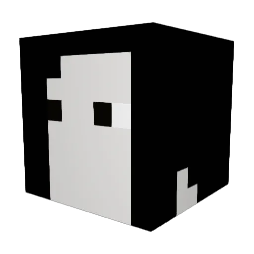 warzaman Minecraft avatar head, 3D render